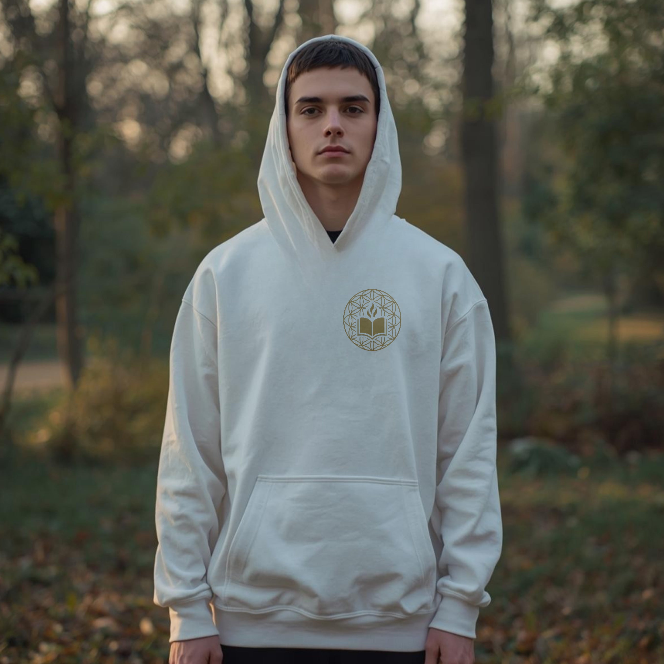 Moletom VerboWear – Edição Flor da Vida Dourada